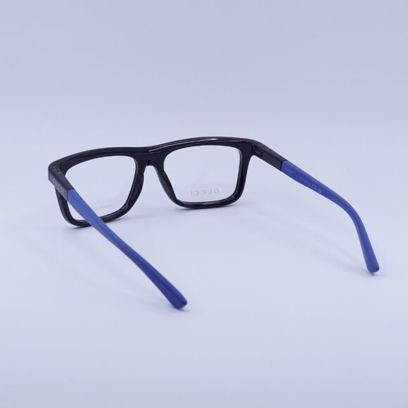 Gucci GG1737O 003 Eyeglasses Black/Blue 54mm Rectangle Frame - Picture 10 of 11